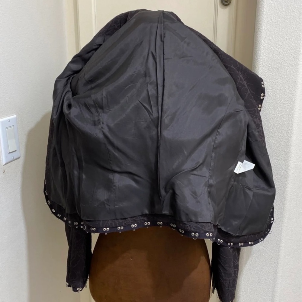 Alberto Makali Designer Brown Jacket Size 6 - Picture 6 of 8